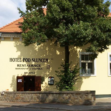 Hotel Pod Sluncem Třebíz Exteriör bild