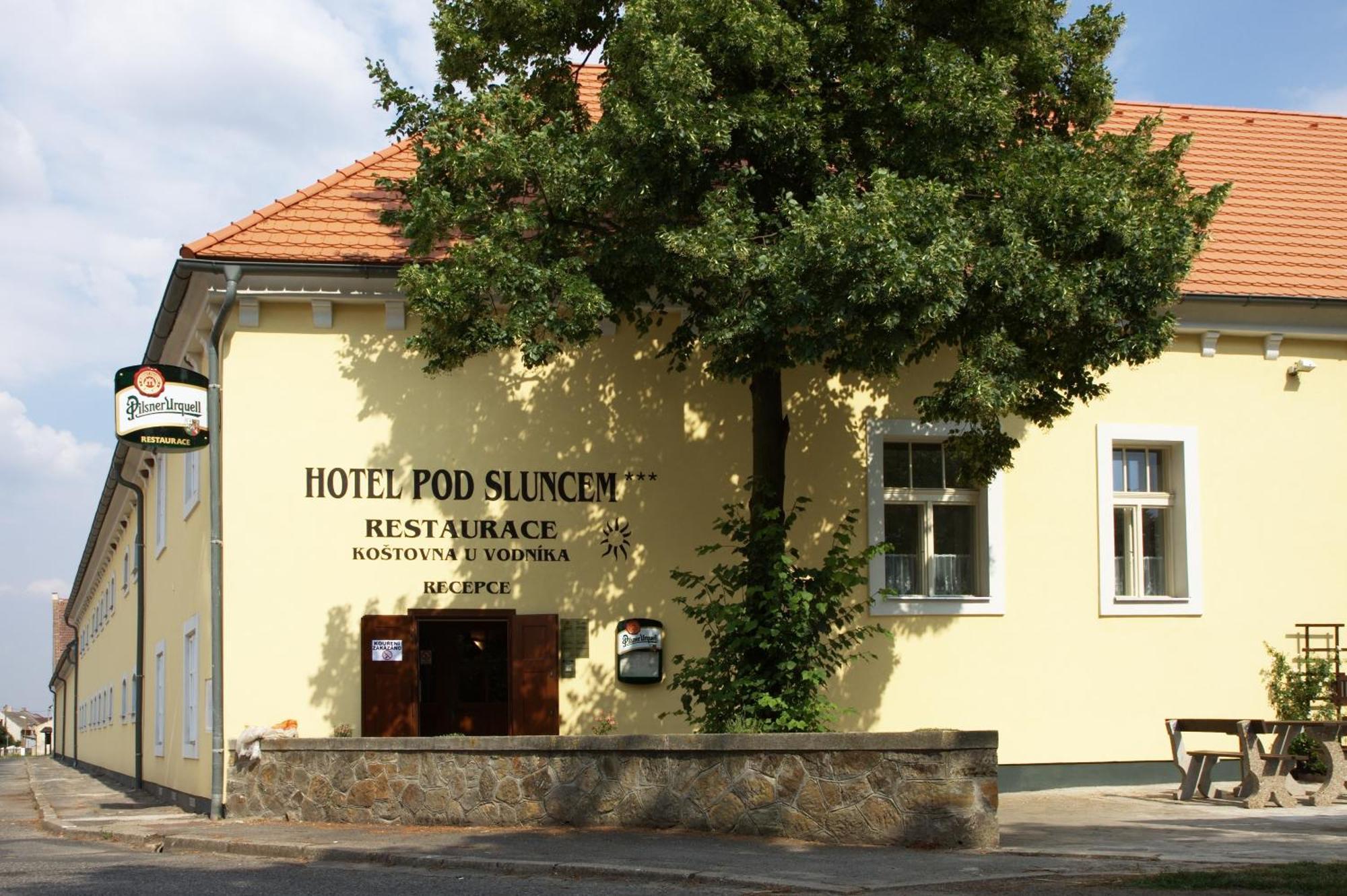 Hotel Pod Sluncem Třebíz Exteriör bild