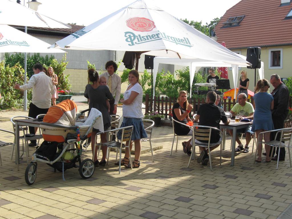 Hotel Pod Sluncem Třebíz Exteriör bild